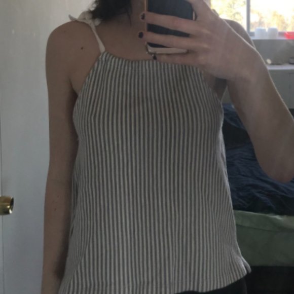 Madewell Striped Tie Tank Top - Picture 3 of 3